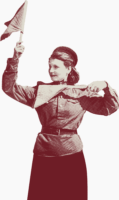 Регулировщица в берлине 1945